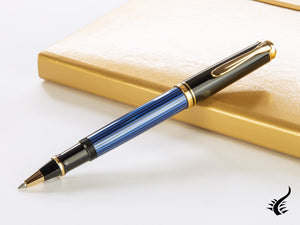 Pelikan Stylo roller Souverän R400, noir/bleu, 997502