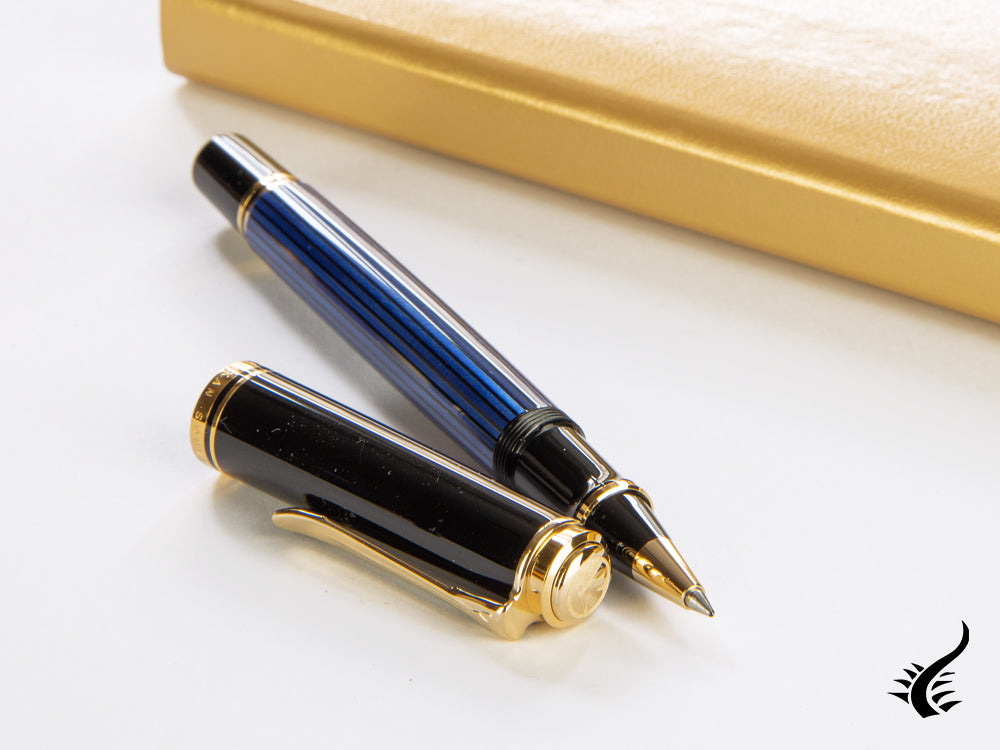 Pelikan Rollerball Pen Souverän R400, Black/Blue, 997502