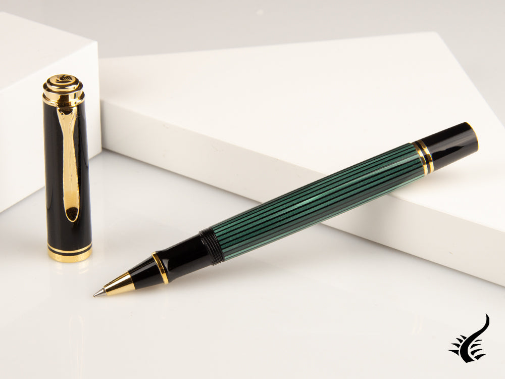 Pelikan Stylo roller Souverän R400, noir/vert, 997494