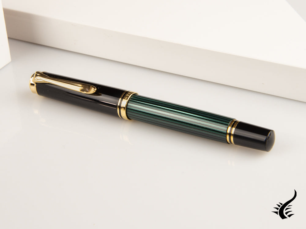 Pelikan Stylo roller Souverän R400, noir/vert, 997494