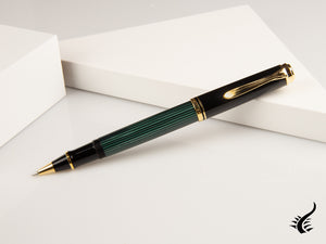 Pelikan Stylo roller Souverän R400, noir/vert, 997494