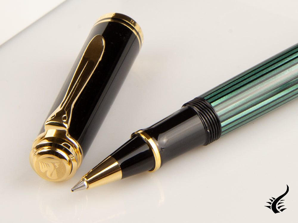 Pelikan Stylo roller Souverän R400, noir/vert, 997494