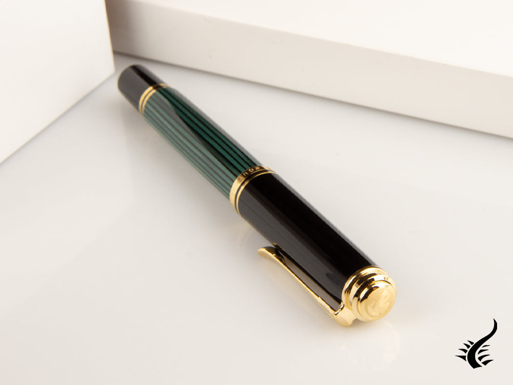 Pelikan Stylo roller Souverän R400, noir/vert, 997494