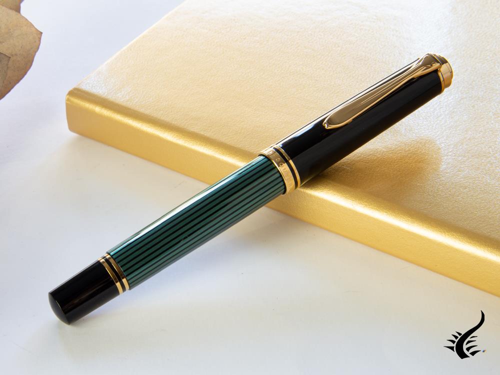 Pelikan Stylo roller Souverän R600, noir et vert, 997569