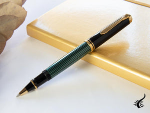 Pelikan Stylo roller Souverän R600, noir et vert, 997569