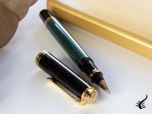 Pelikan Stylo roller Souverän R600, noir et vert, 997569