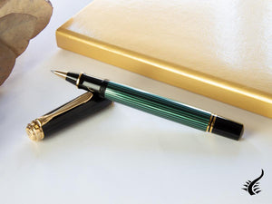 Pelikan Stylo roller Souverän R600, noir et vert, 997569