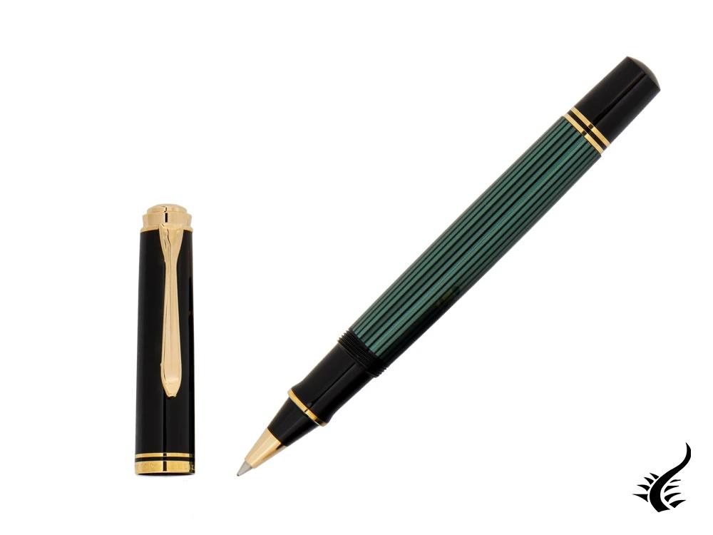 Pelikan Rollerball Pen Souverän R600, Black and Green, 997569