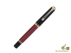 Pelikan Stylo roller Souverän R600, noir et rouge, 928721