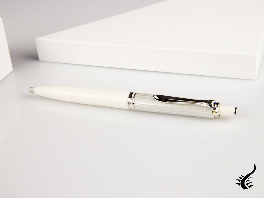 Stylo à bille Pelikan Souveran 405 Argent-Blanc, Édition spéciale, 815499KIT