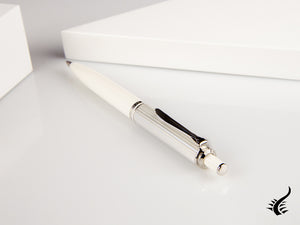 Stylo à bille Pelikan Souveran 405 Argent-Blanc, Édition spéciale, 815499KIT