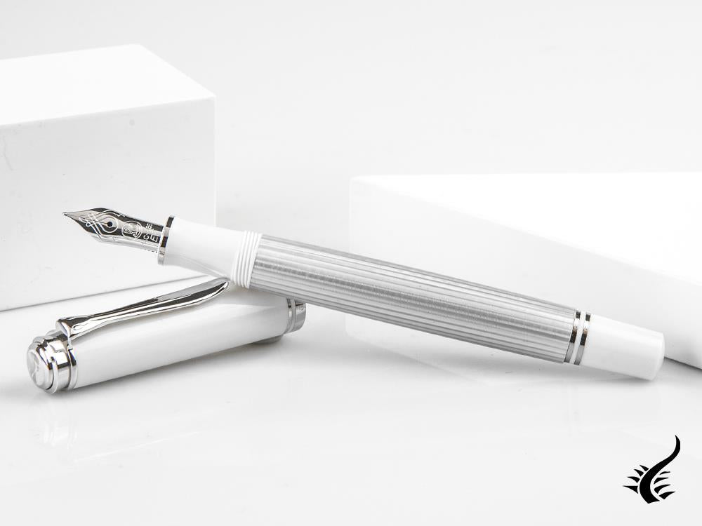 Pelikan Souveran 405 Silver-White Fountain Pen, Special Ed., 815529