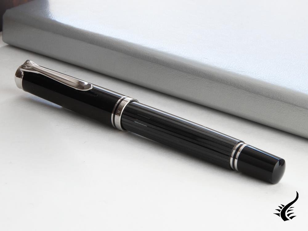 Pelikan Souverän M405 Stresemann Fountain Pen, Palladium trim, 803823