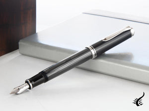 Pelikan Souverän M405 Stresemann Fountain Pen, Palladium trim, 803823