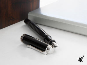 Pelikan Souverän M405 Stresemann Fountain Pen, Palladium trim, 803823