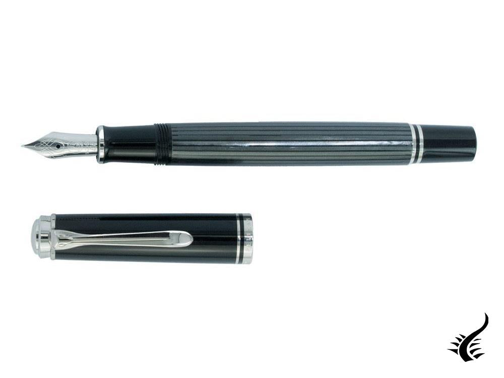 Pelikan Souverän M405 Stresemann Fountain Pen, Palladium trim, 803823