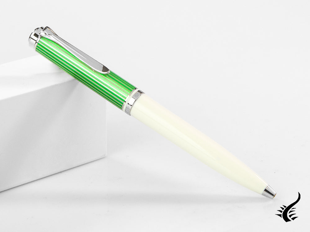 Stylo à bille Pelikan Souveran M605 Vert-Blanc, Édition spéciale, 818223