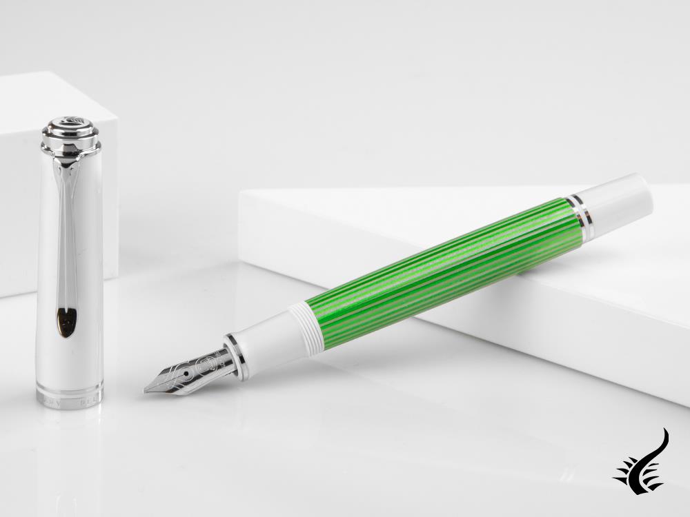 Stylo plume Pelikan Souveran M605 Vert-Blanc, édition spéciale, 818209