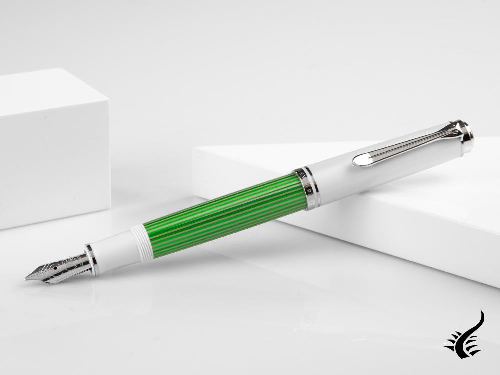 Stylo plume Pelikan Souveran M605 Vert-Blanc, édition spéciale, 818209