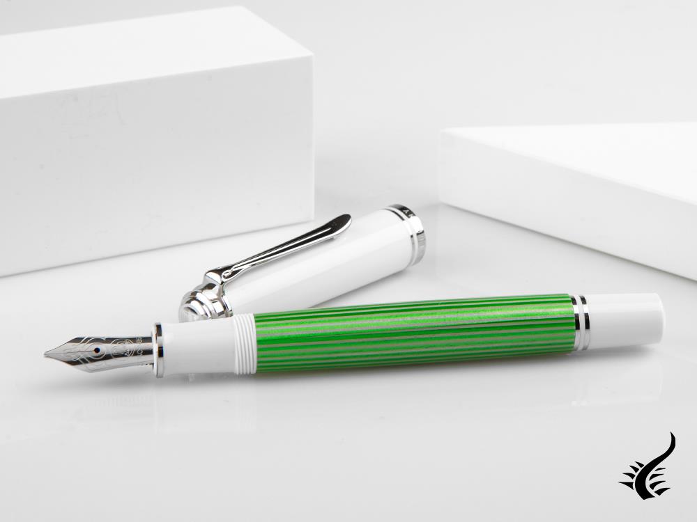 Stylo plume Pelikan Souveran M605 Vert-Blanc, édition spéciale, 818209