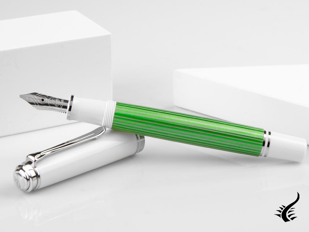 Stylo plume Pelikan Souveran M605 Vert-Blanc, édition spéciale, 818209