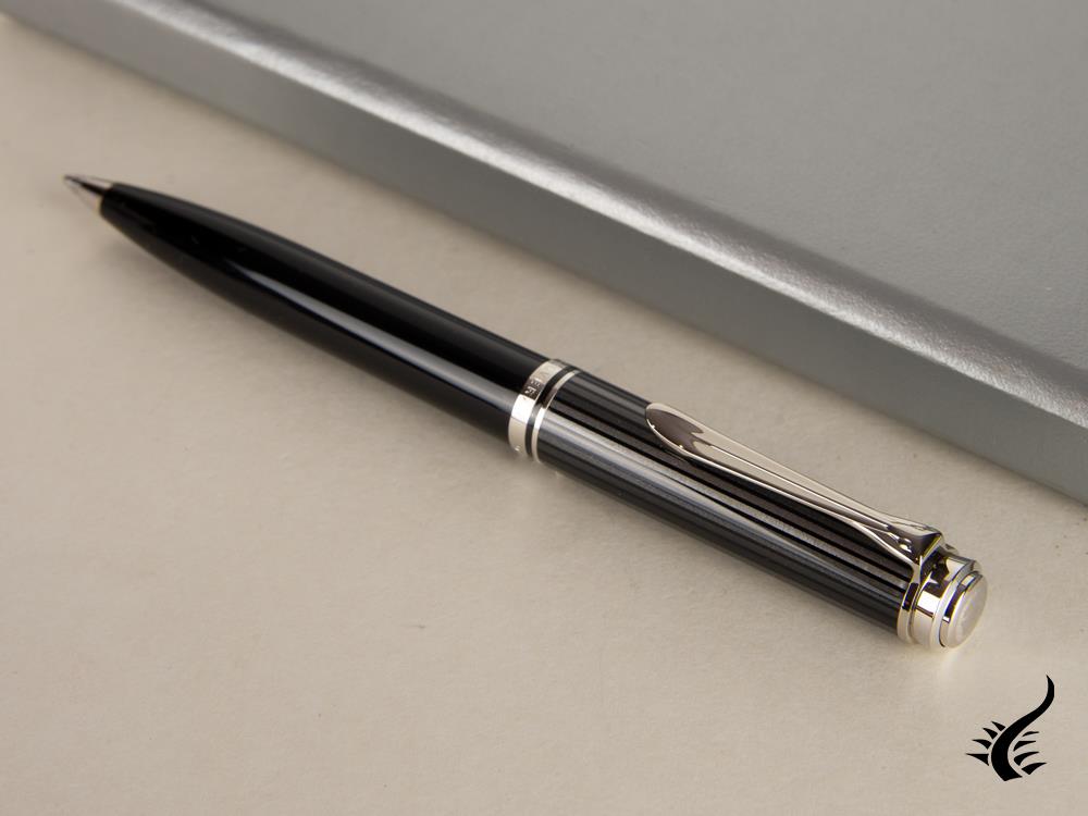 Pelikan Souverän M605 Stresemann Ballpoint pen, Black Resin, Palladium, 813648