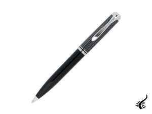 Pelikan Souverän M605 Stylo bille Stresemann, Résine noire, Palladium, 813648