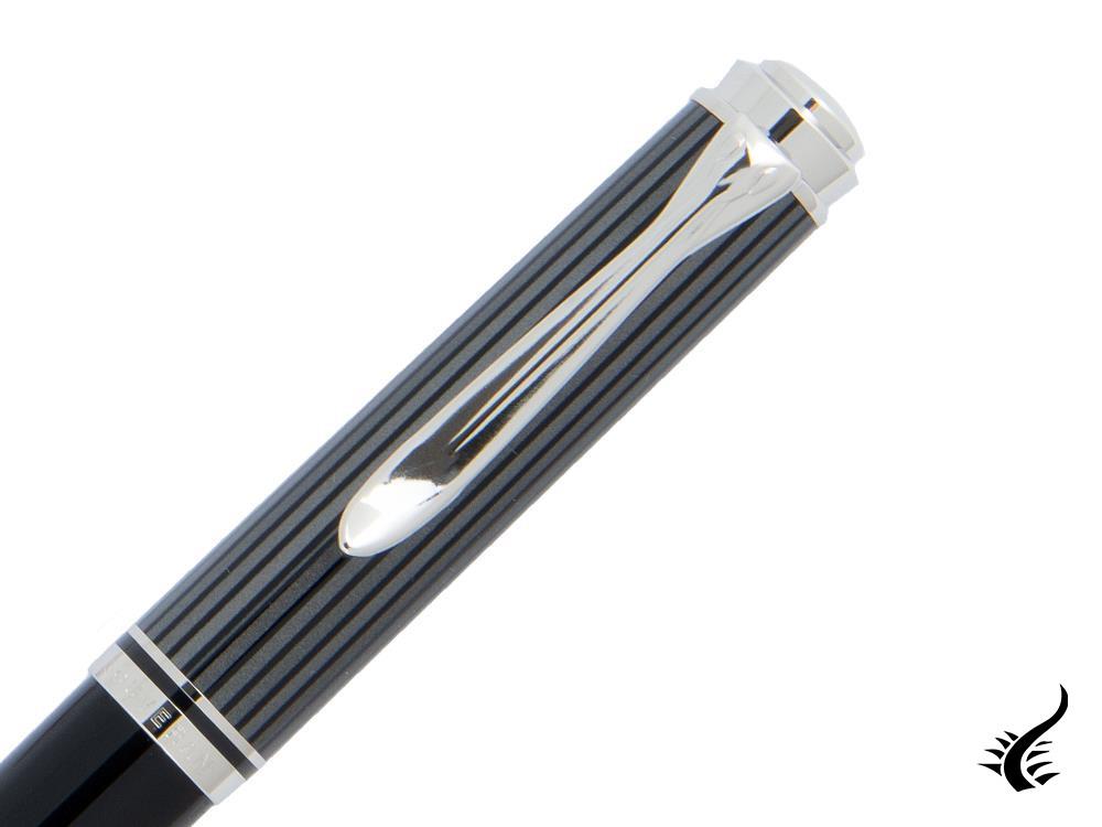 Pelikan Souverän M605 Stresemann Ballpoint pen, Black Resin, Palladium, 813648