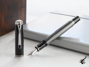 Pelikan Souverän M605 Stresemann Fountain Pen, Palladium trim, 813624