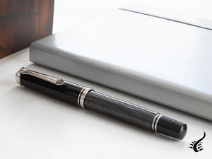 Pelikan Souverän M605 Stresemann Fountain Pen, Palladium trim, 813624