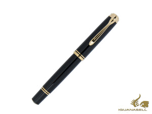 Stylo roller Pelikan Souverän R800, résine noire, bordure dorée, 997643