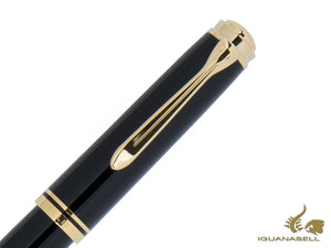 Pelikan Souverän R800 Rollerball pen, Black Resin, Gold trim, 997643