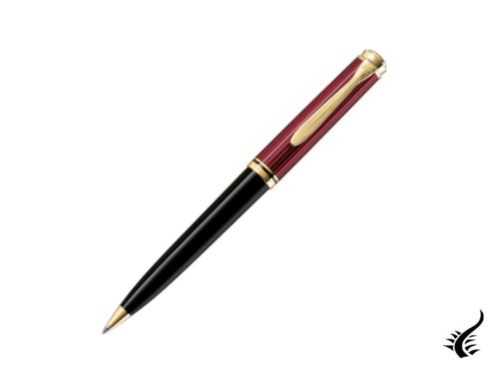 Pelikan Souverän 800 Black-Red Ballpoint pen, Resin, 816595KIT