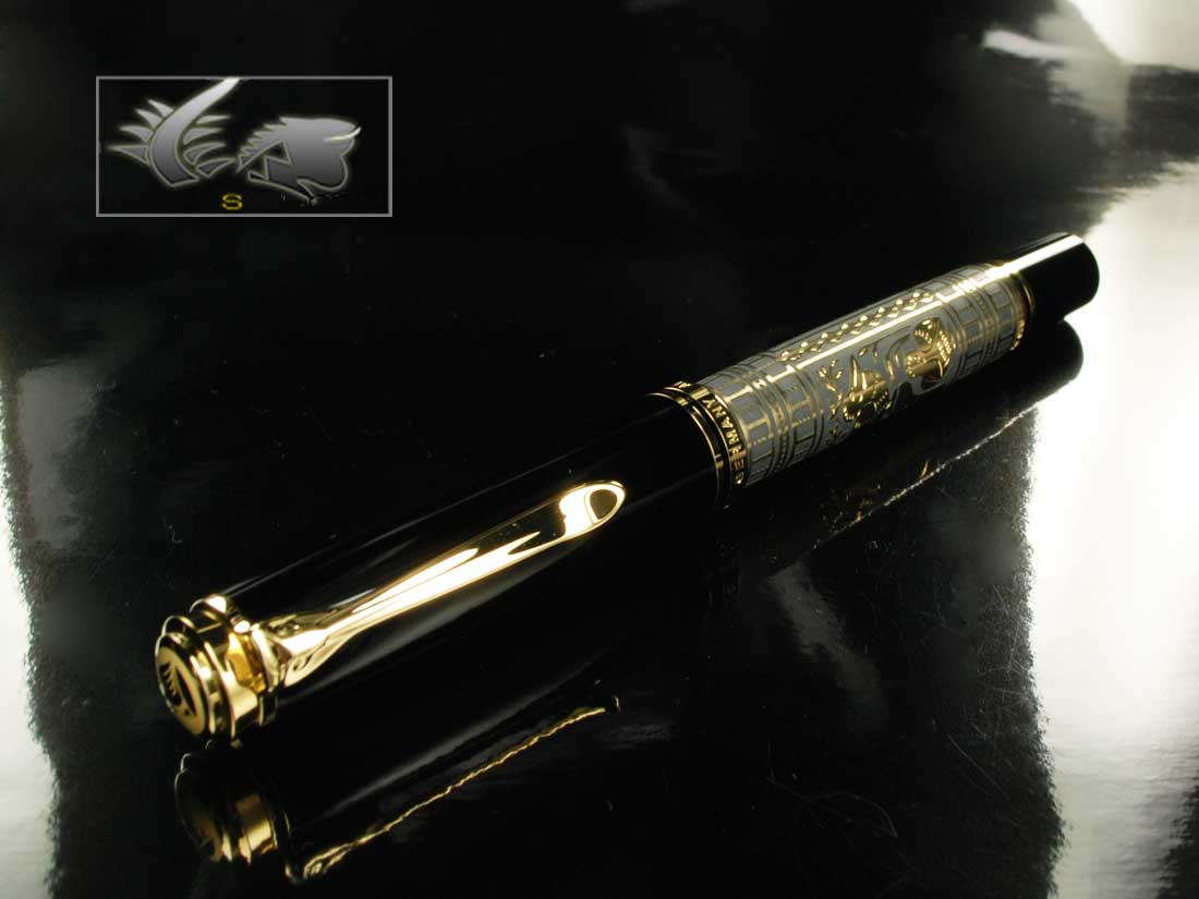 Pelikan Toledo M900 Fountain Pen, Gold, Resin, 921387