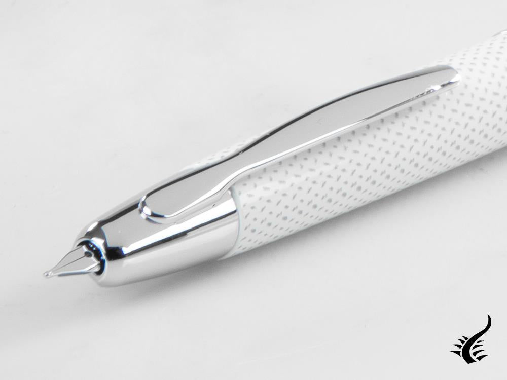 Pilot Capless Carbonesque Fountain Pen, White, FK-1500-GRAF-WHITE