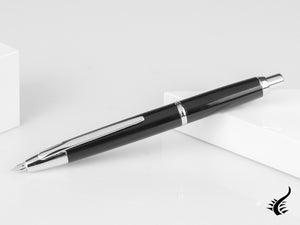 Stylo plume Pilot Capless Decimo, finition chromée, noir, FK-1500D-RH-BLACK