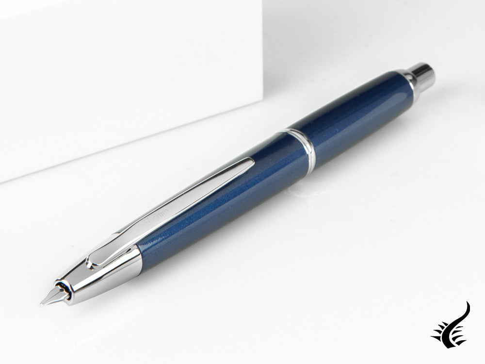 Pilot Capless Decimo Fountain Pen, Lacquer, Blue, FK-1500D-RH-BLUE