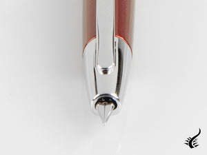 Pilot Capless Decimo Fountain Pen, Lacquer, Chrome, Red, FK-1500D-RH-RED