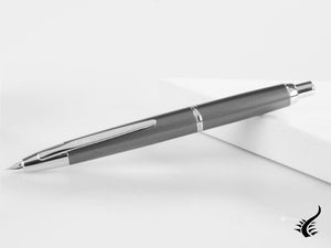 Pilot Capless Decimo Fountain Pen, Lacquer, Grey, FK-1500D-RH-GREY