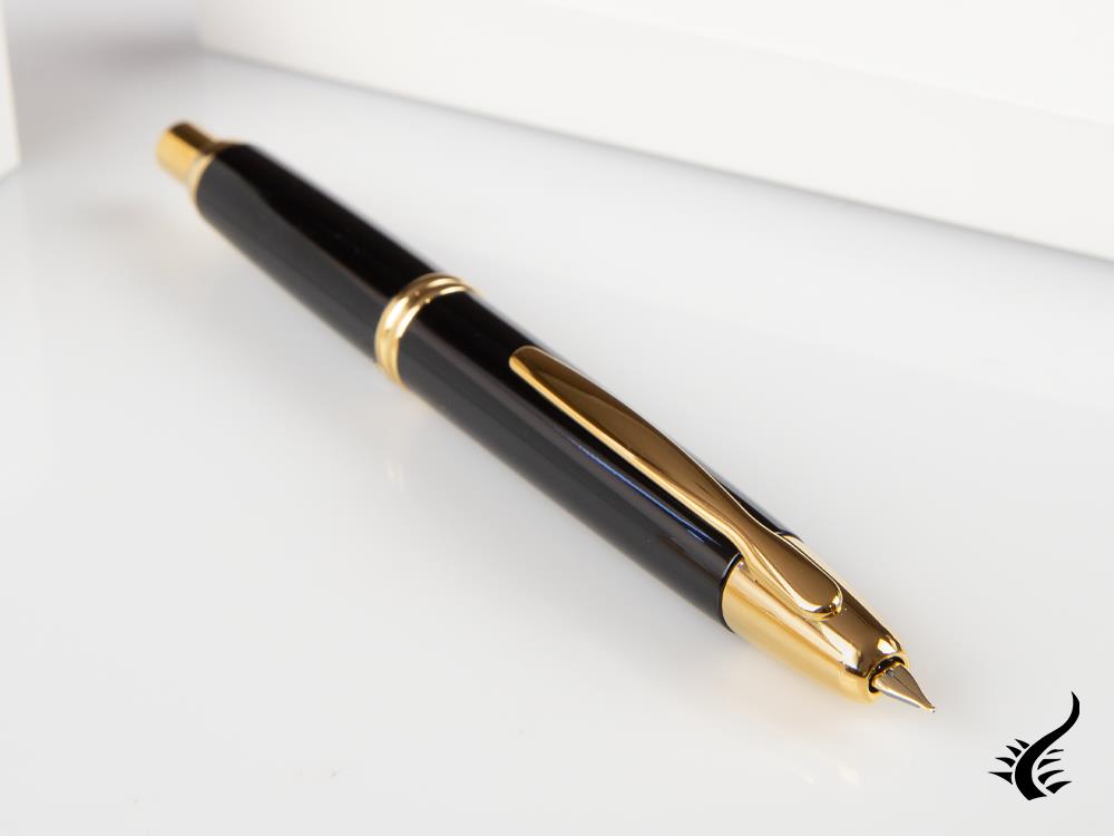 Stylo plume sans capuchon Pilot, noir, or, FK-1500-AU-BLACK