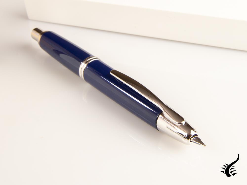 Pilot Capless Fountain Pen, Blue, Chrome, FK-1500-RH-BLUE