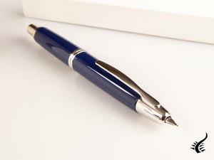 Stylo plume sans capuchon Pilot, bleu, chrome, FK-1500-RH-BLUE