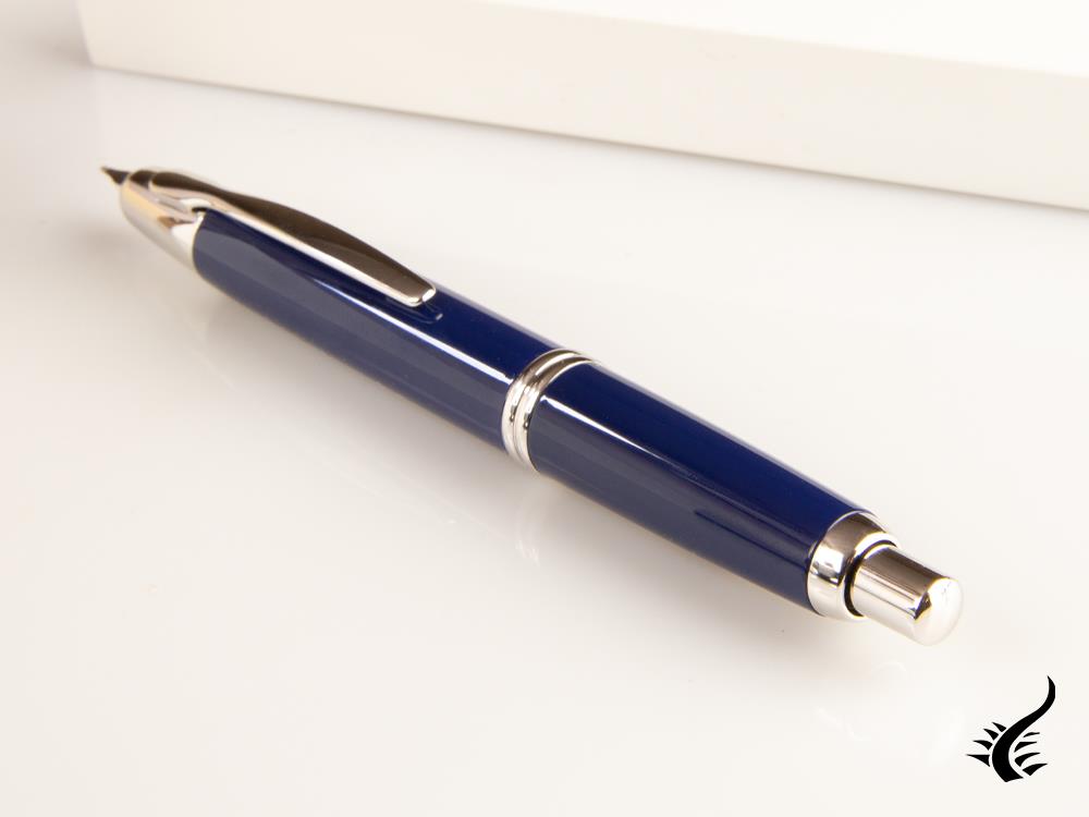 Pilot Capless Fountain Pen, Blue, Chrome, FK-1500-RH-BLUE