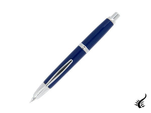 Stylo plume sans capuchon Pilot, bleu, chrome, FK-1500-RH-BLUE