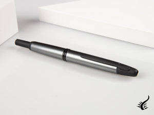 Pilot Capless Fountain Pen, Satin brass trim, Grey matt