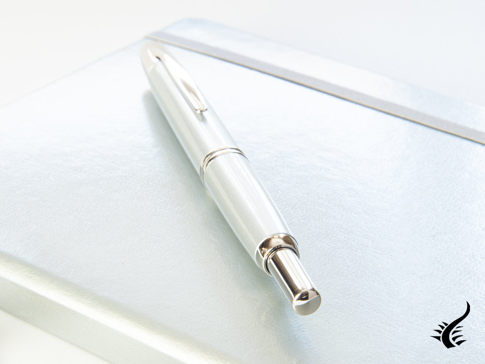 Pilot Capless Retractable Fountain Pen, Chrome, Lacquer