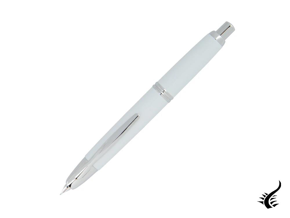 Pilot Capless Retractable Fountain Pen White, Chrome