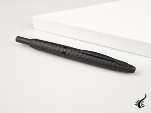 Pilot Capless Stripe Black Matte Fountain Pen, Lacquer, FC-2700RB-BM