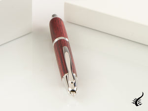 Pilot Capless Wooden Fountain Pen, Birch wood, Red, FC-2500RR-R