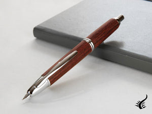 Pilot Capless Wooden Fountain Pen, Birch wood, Red, FC-2500RR-R